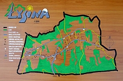 mapa Łysiny